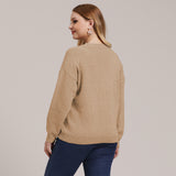 Plus Size V Neck Sweater