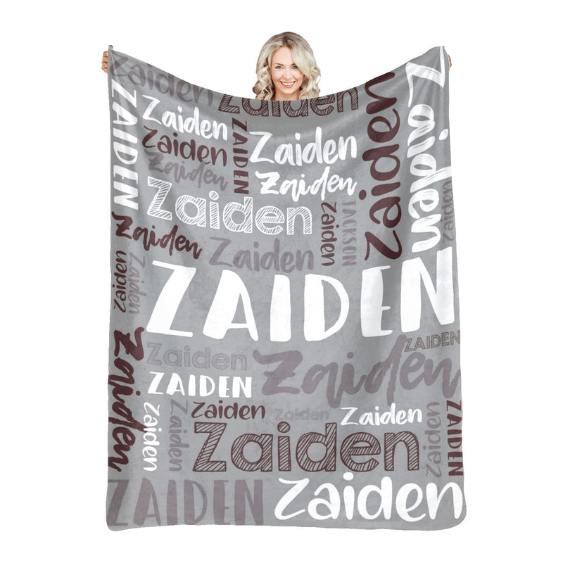 High Quality Super Soft Personalized Name Blanket