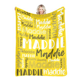 High Quality Super Soft Personalized Name Blanket