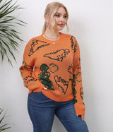 Plus Size Drop Shoulder Sweater