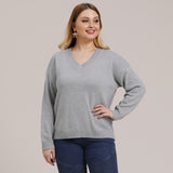 Plus Size V Neck Sweater