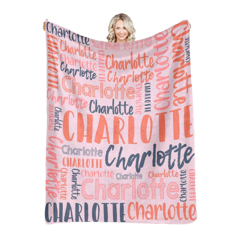 High Quality Super Soft Personalized Name Blanket