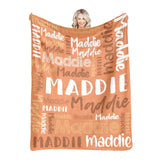 High Quality Super Soft Personalized Name Blanket