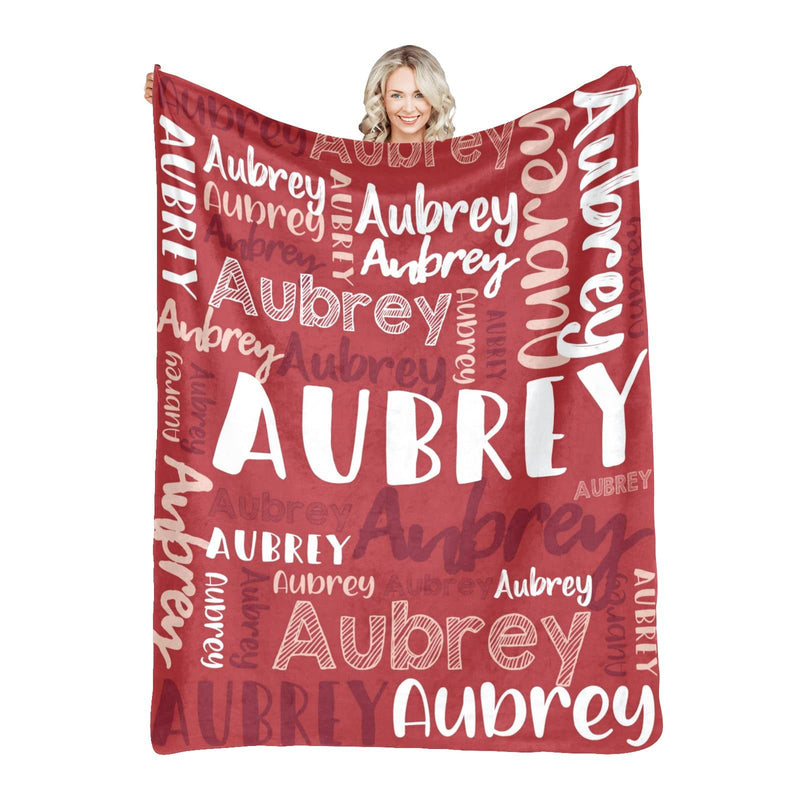 High Quality Super Soft Personalized Name Blanket