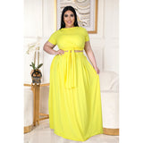 Plus Size Top & Dress Two Piece Set