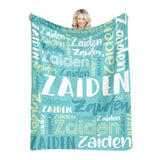 High Quality Super Soft Personalized Name Blanket