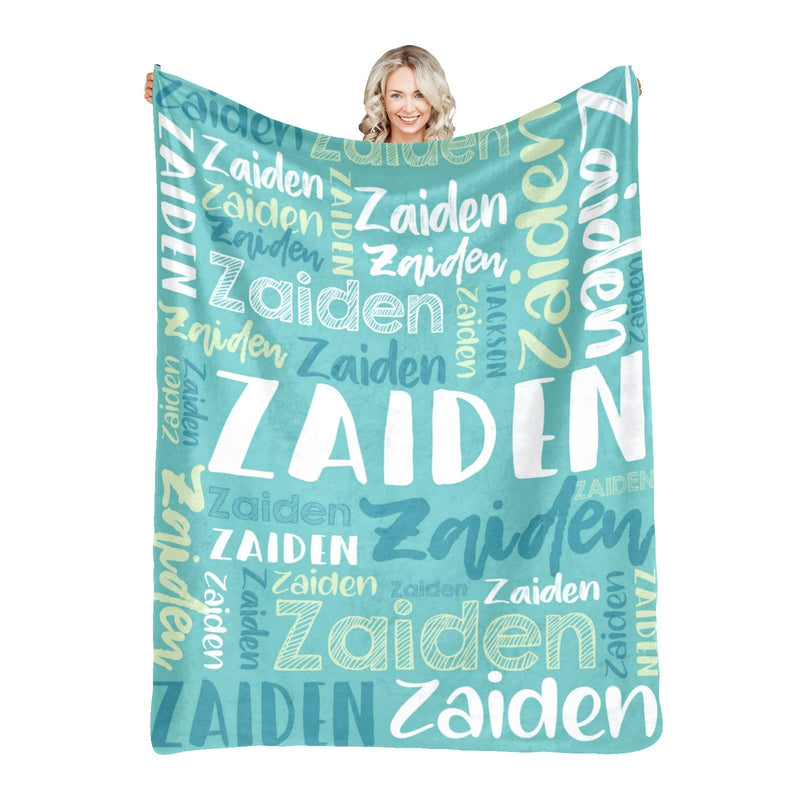 High Quality Super Soft Personalized Name Blanket