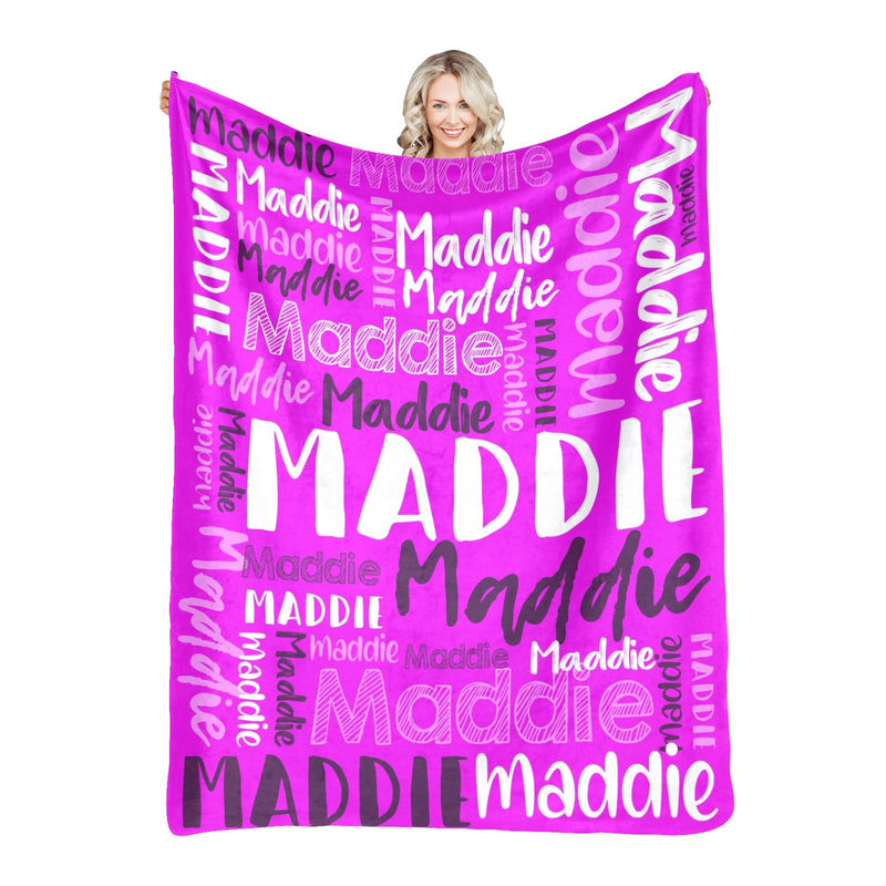 High Quality Super Soft Personalized Name Blanket