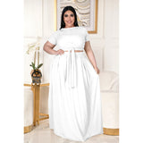 Plus Size Top & Dress Two Piece Set