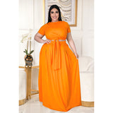 Plus Size Top & Dress Two Piece Set