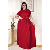 Plus Size Top & Dress Two Piece Set