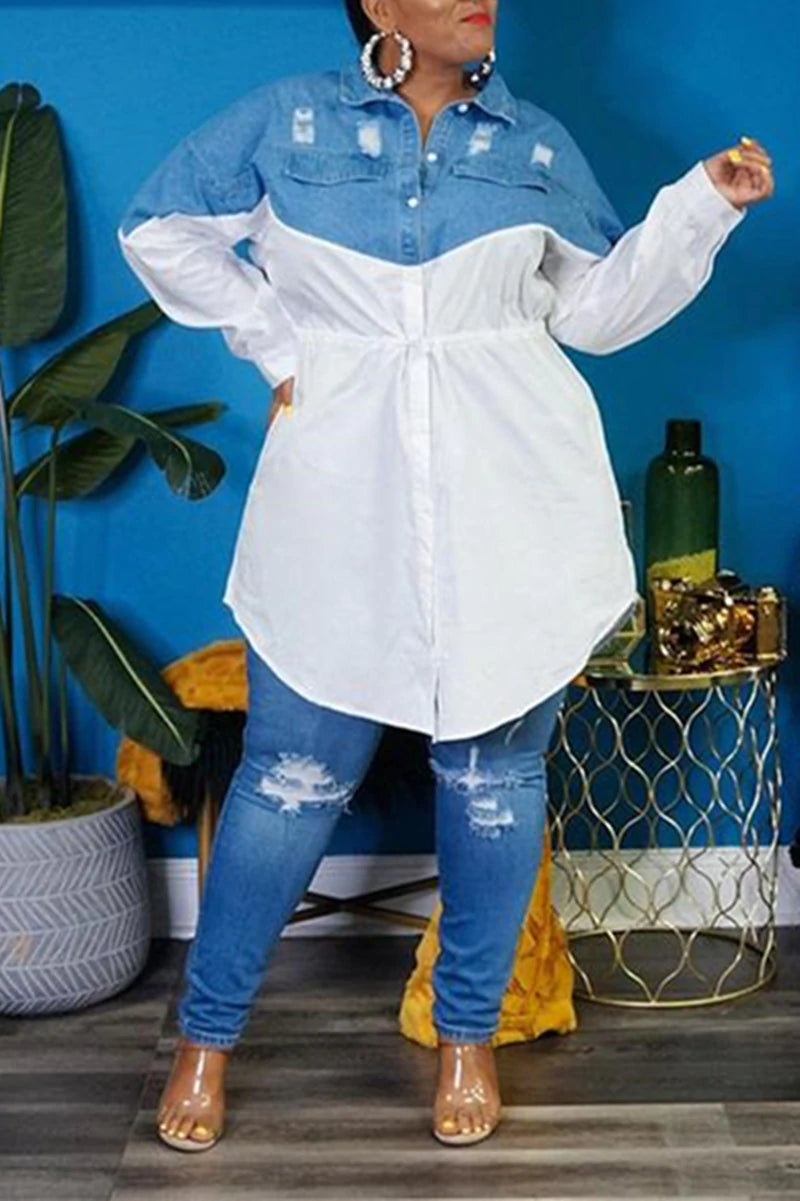 Plus Size Shirt Dress & Blouse