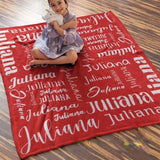 High Quality Super Soft Personalized Name Blanket for All Ages