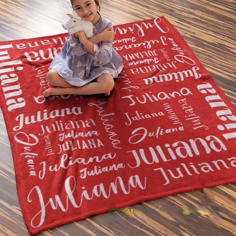 High Quality Super Soft Personalized Name Blanket for All Ages